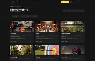Browse a database of 180+ hobbies filtered by category, mood, cost, and more.
