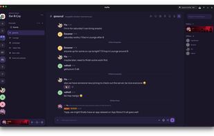A chat page on Cozy (default) theme