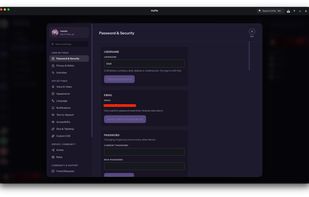 Settings page on Cozy (default) theme