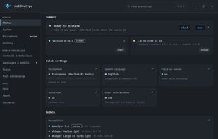Status: is everything ready, at a glance