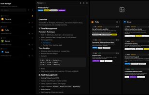 An example of a dynamic layout in a dynamic theme.
