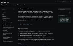 Docs site running as a Vite plugin