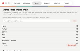 Teach it words it keeps getting wrong, or set a short phrase that expands into a whole sentence.