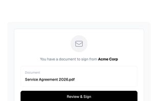 Zero Friction Signing