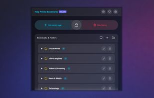 Holy Private Bookmarks screenshot 1