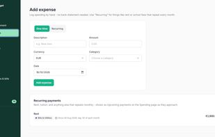 Manual Expense Adding