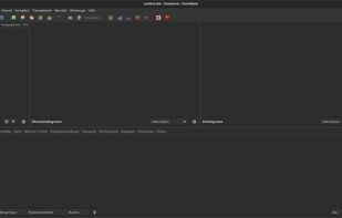Main page without data - dark mode