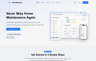 Web landing page