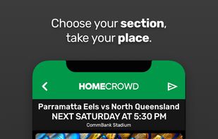 Choose a HomeCrowd Section to listen to supporters and join the conversation around a live match.