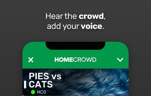 Listen to live crowd audio and use push-to-talk to add your voice while watching the game at home.