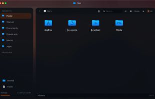 File manager for the server's folders and USB drives