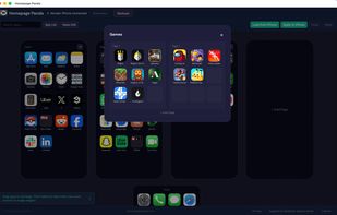 Open a folder to rearrange its contents or drag apps in and out.