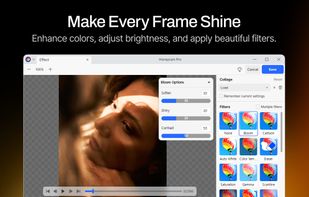 Make Every Frame Shine
Enhance colors, adjust brightness, and apply beautiful filters.