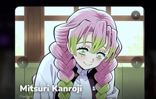 Anime AI companion profile in HoneyChat with character traits, story context and instant chat access.