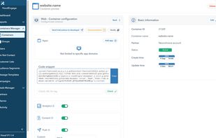 Tag management system: Easily organize, update, and monitor tags, ensuring accurate data collection and streamlined site performance.