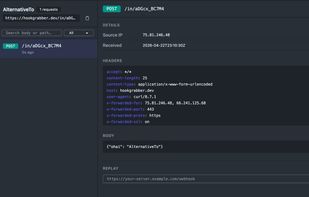 WebHook inspections