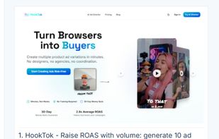 HookTok - AI AD Director that creates converting AI UGC videos.