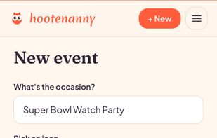 Create an event