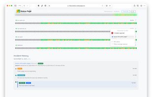 Hosted Status Page screenshot 1