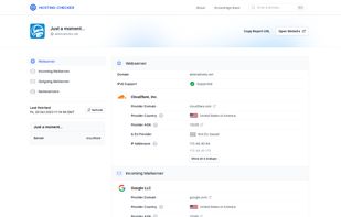 Hosting Checker screenshot 1