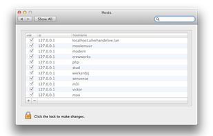 Hosts.prefpane screenshot 1