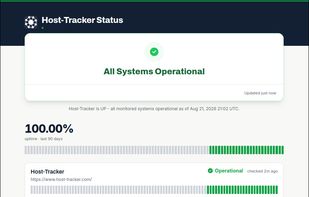 Create a status page with information about the current status based on the same monitoring data, including availability history and up-to-date information for subscribers.