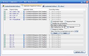 Hotkey Commander screenshot 1