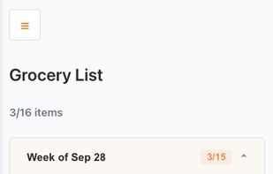 The list in your pocket at the store. Check things off as you go.