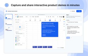 Capture and share interactive product demos in minutes