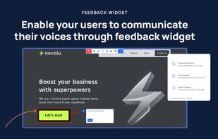 Collect feedback from your users with screenshot and recording capability.