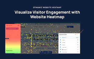 Website heatmap with scrolling, clicking and segmentation heatmap.
