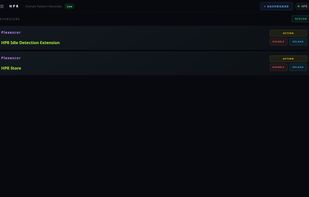 Extensions View