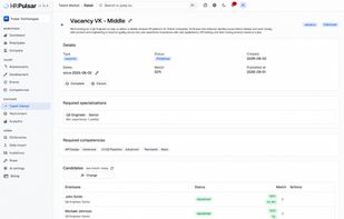 Module Talent Market (working with an internal personnel reserve)