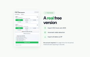 HTML Table Exporter screenshot 3