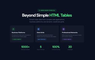 HTML Table Exporter screenshot 1