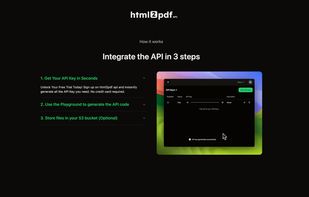 Html2pdf API screenshot 1