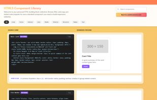HTML5 Component Library - Example Component