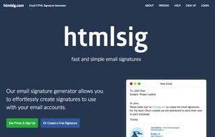Htmlsig screenshot 1