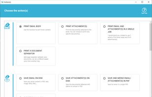Multiple actions processed locally