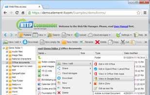 HTTP Commander screenshot 1