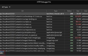 Incoming requests to a web server running on the same machine