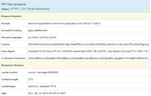 HTTP Headers screenshot 1