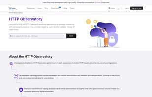 HTTP Observatory screenshot 1