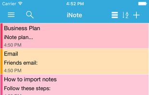 iNote screenshot 1