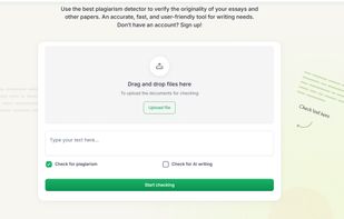 AI and plagiarism check in one report