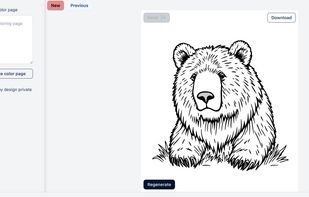 Coloring Page by AI screenshot 1