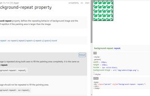 A demo of background-repeat property.