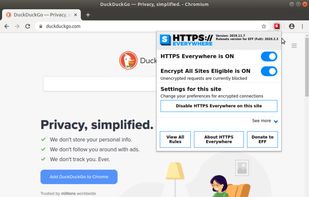 HTTPS Everywhere screenshot 1