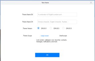 Project details screen