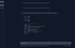 HuggingChat screenshot 2